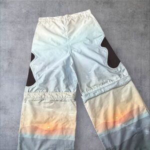 Rastah Gradient Sunset Cargo Pants size medium
